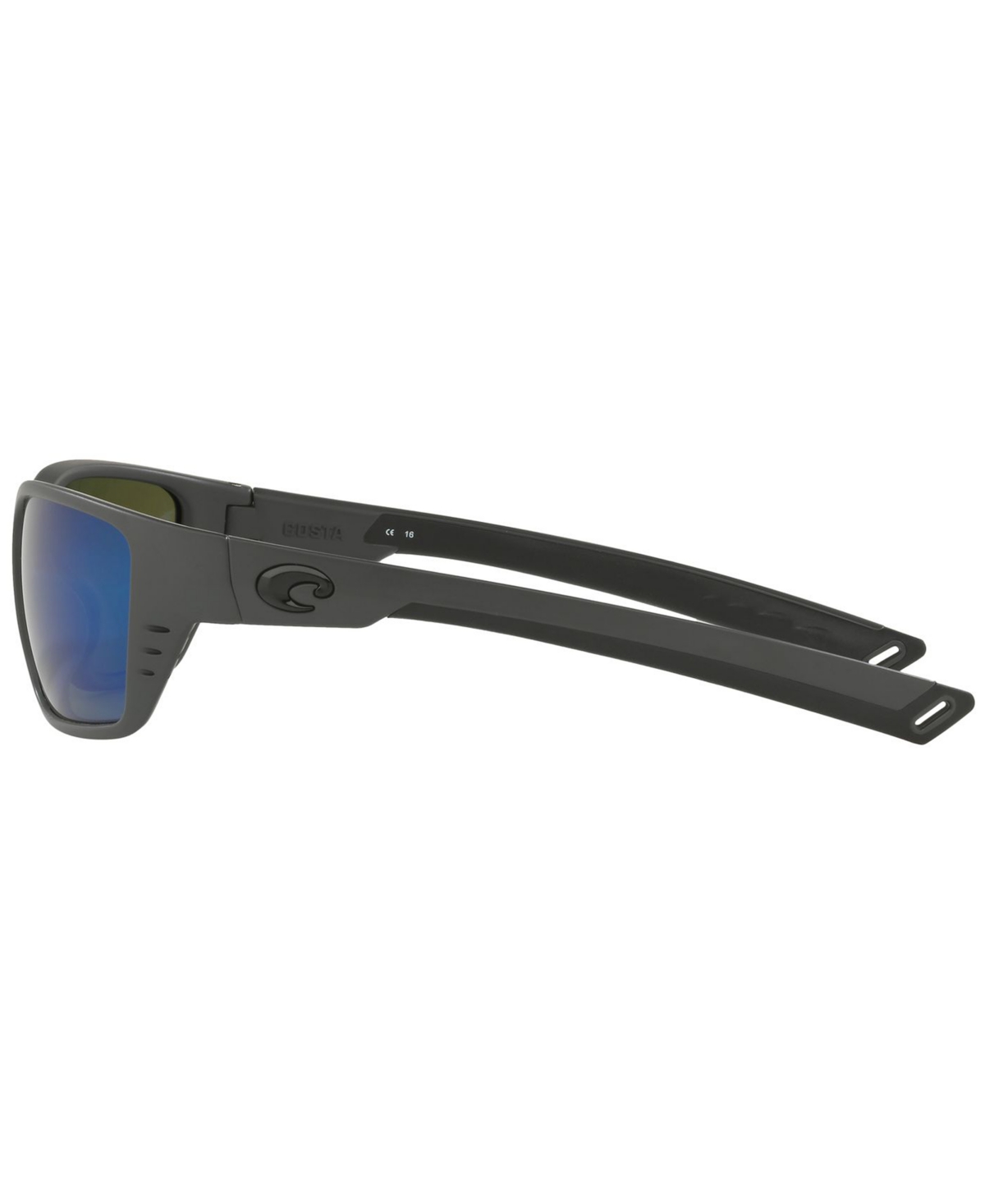 Shop Costa Del Mar Polarized Sunglasses, Whitetip 58 In Grey Matte,blue Mirror Polar