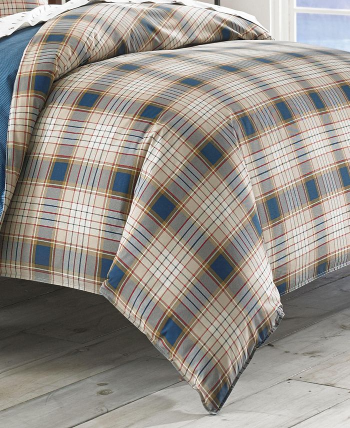 Eddie Bauer Elliot Plaid Dark Blue King Comforter Set Macy's