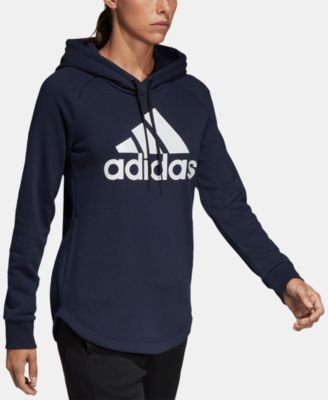 adidas must have french terry logo hoodie