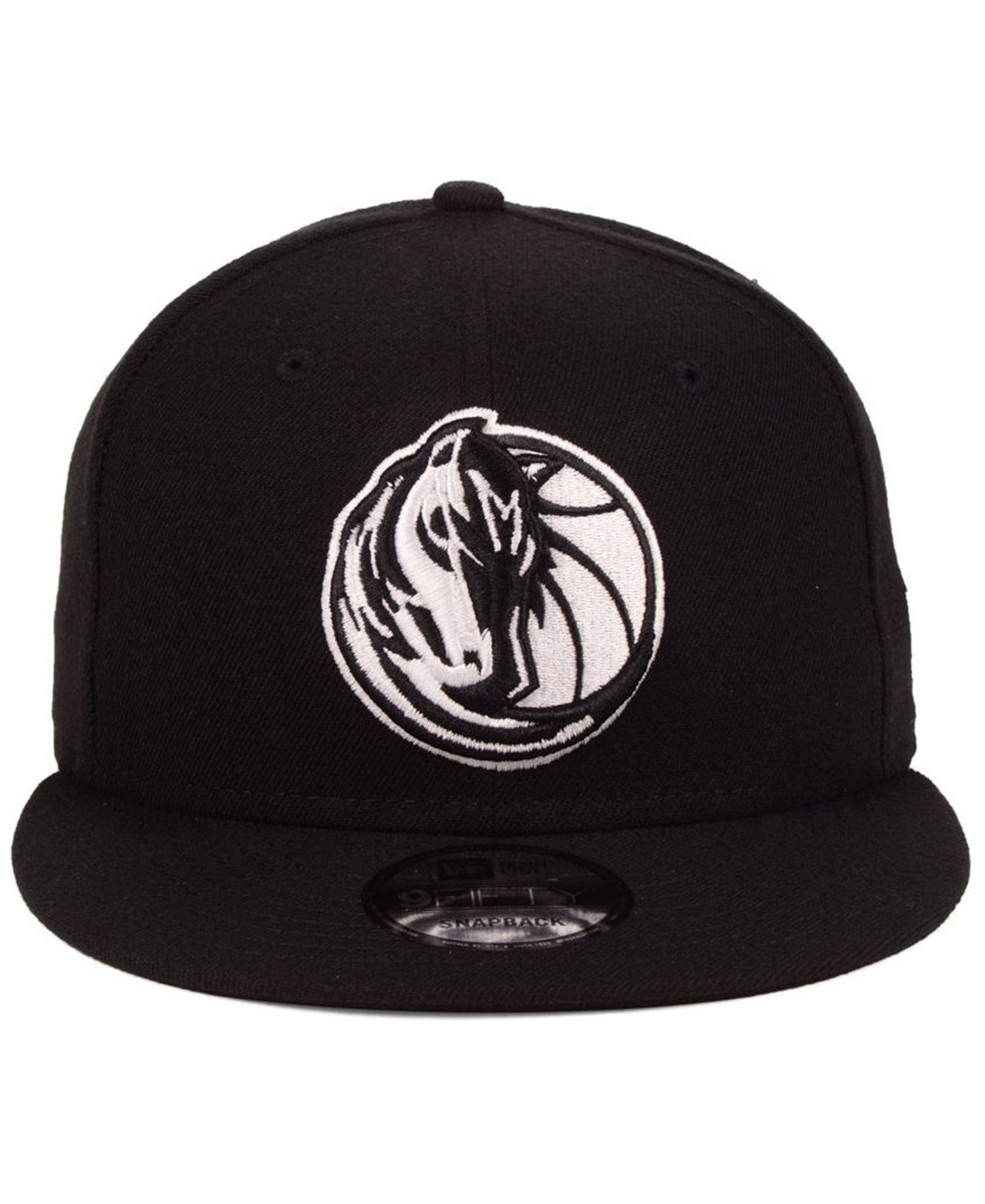 Dallas Mavericks Black White 9FIFTY Snapback Cap