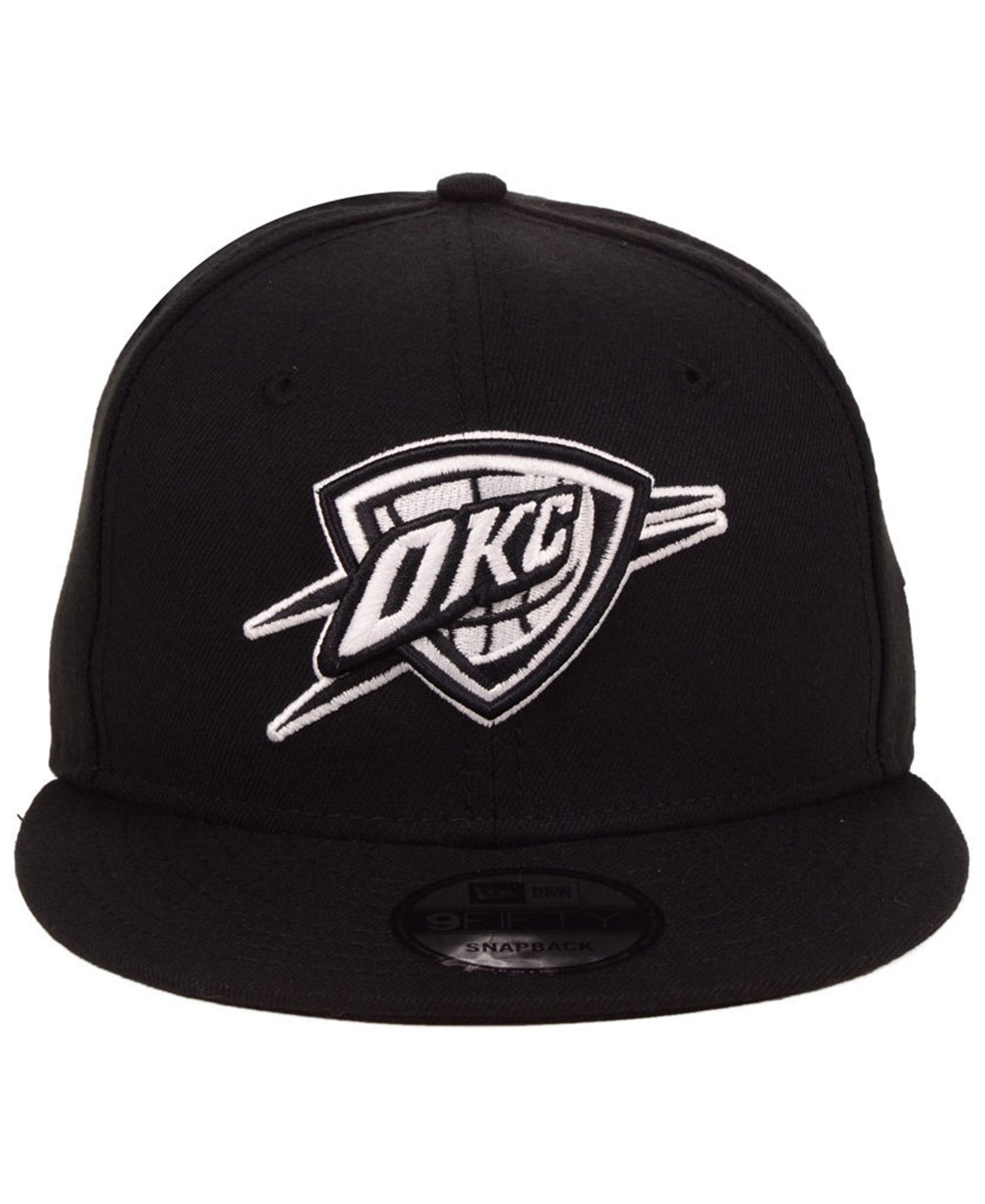 Oklahoma City Thunder Black White 9FIFTY Snapback Cap