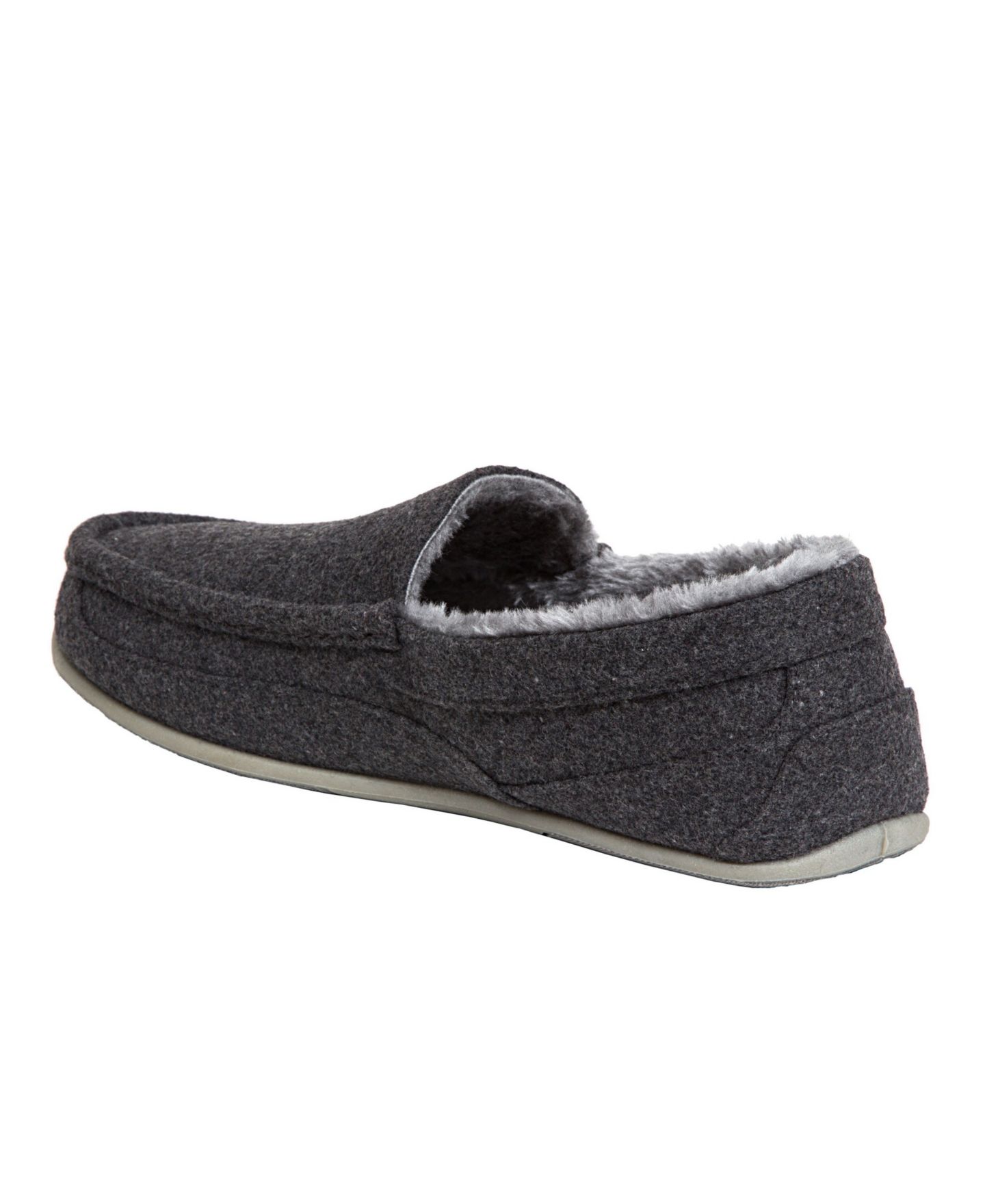 Мужские тапочки DEER STAGS Spun Felt Cozy Slipper, цвет: Тёмный серый — фото 4
