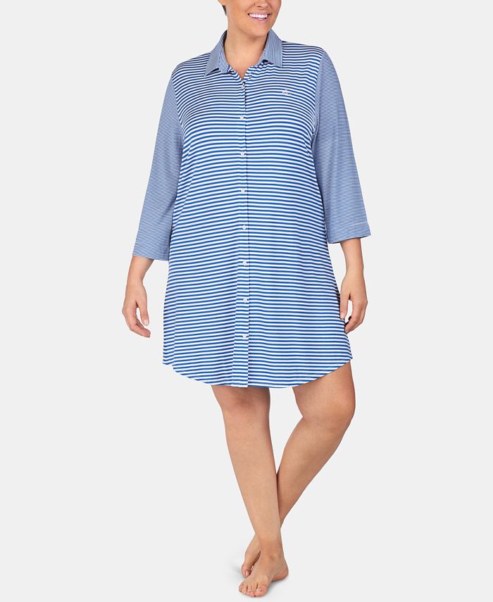 Lauren Ralph Lauren Plus Size Printed Sleepshirt Macy's