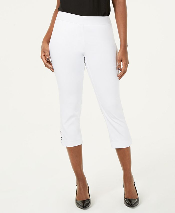 JM Collection Chain-Link Capri Pants, Created for Macy's - Macy's