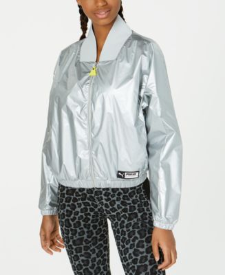 Puma TZ Metallic Bomber Jacket - Macy's