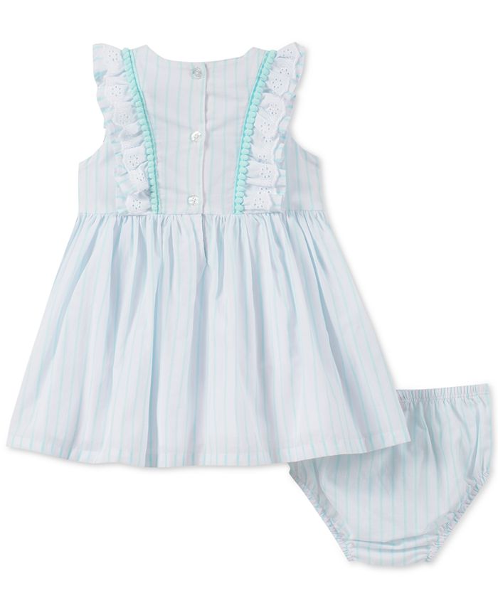 Tommy Hilfiger Baby Girls Ruffle-Trim Striped Dress - Macy's