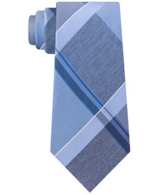 Kenneth Cole Reaction Men's Argento Slim Plaid Tie - Macy's