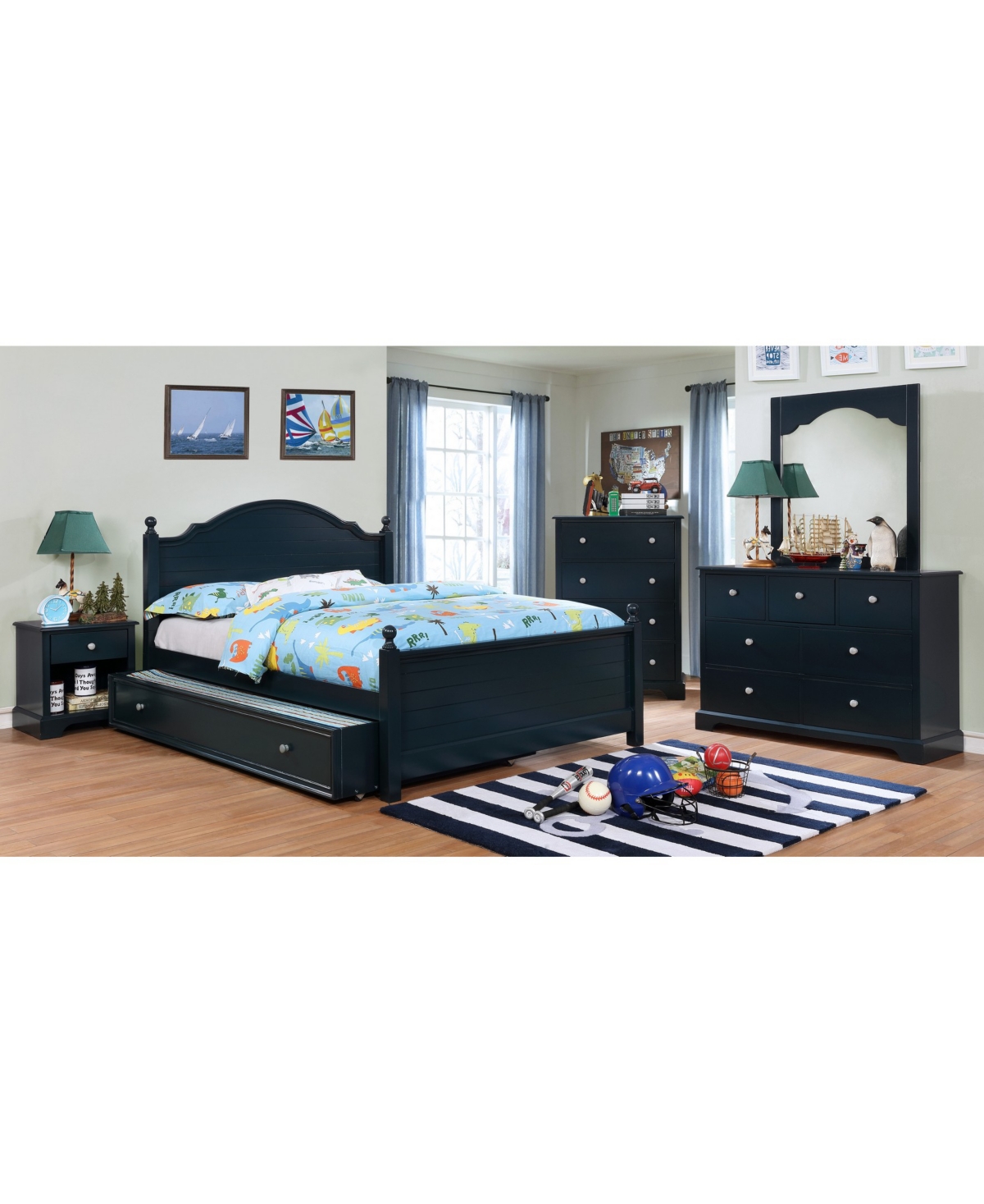 Poppy Transitional Nightstand