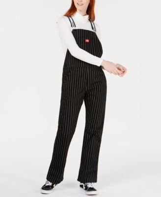 women's pinstripe overalls