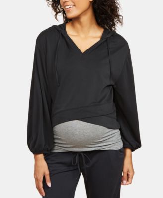 Motherhood Maternity - Maternity Jersey Hoodie