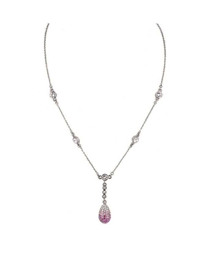 Nina Pave Teardrop Necklace & Reviews - Necklaces - Jewelry & Watches ...