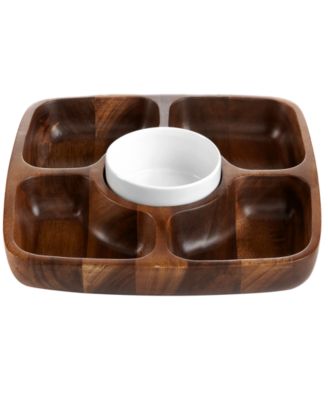 The Cellar - Acacia Wood 5 Section Tray