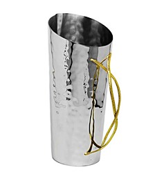 Stainless Steel Water Pitcher with Gold-Tone Handle