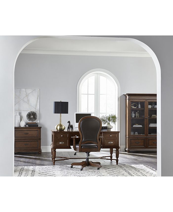 Furniture Clinton Hill Cherry Home Office Writing Desk Macy's
