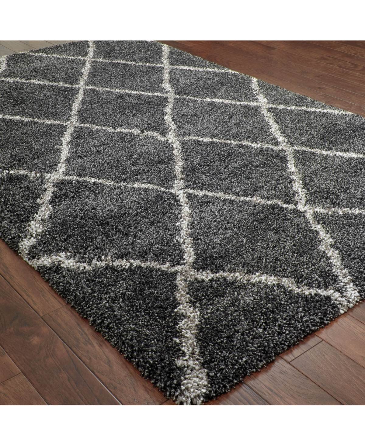 Oriental Weavers Henderson Shag 090 Area Rug -Grey