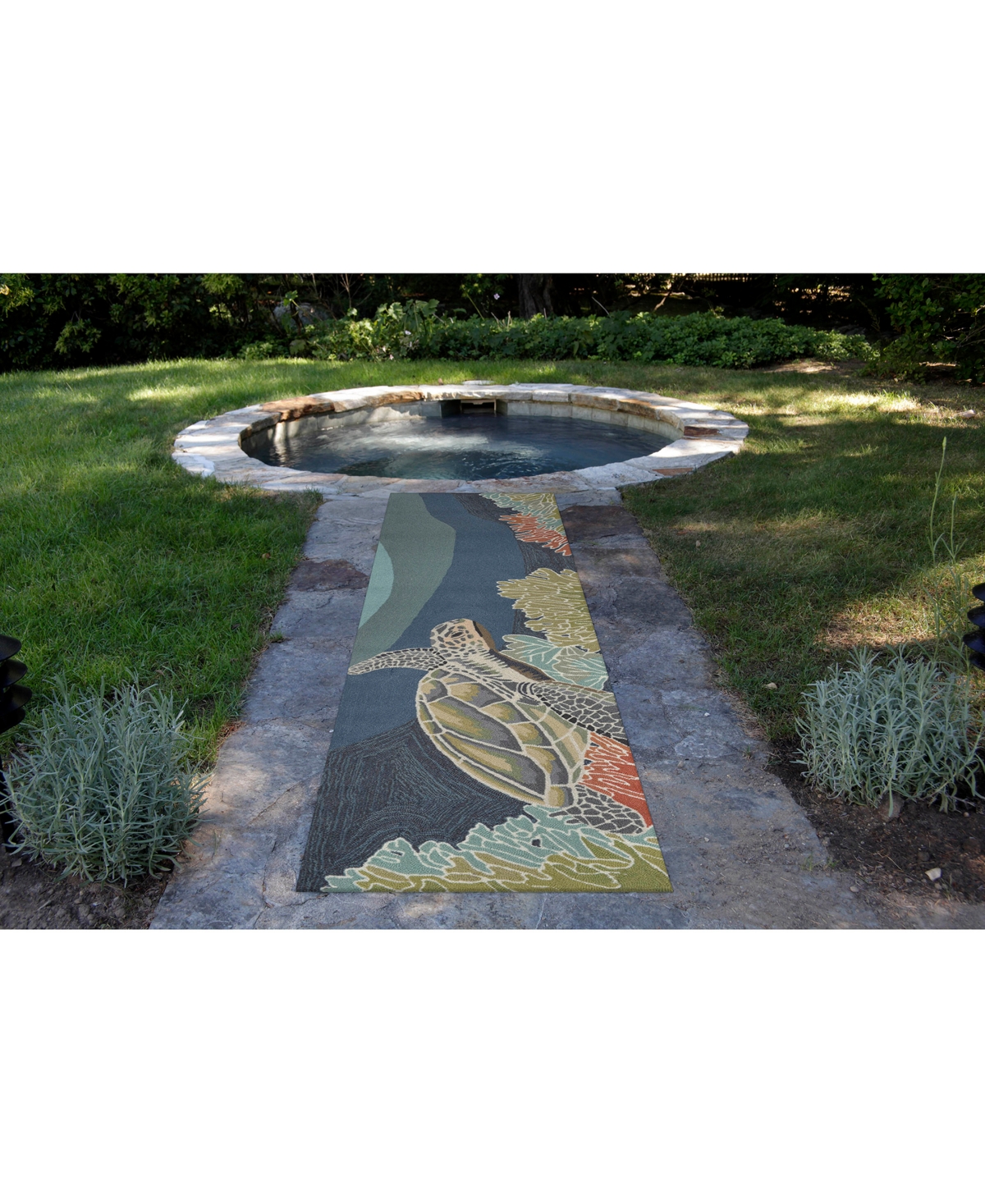 Liora Manne' Ravella 2257 AkumalIndoor/Outdoor Area Rug - Blue