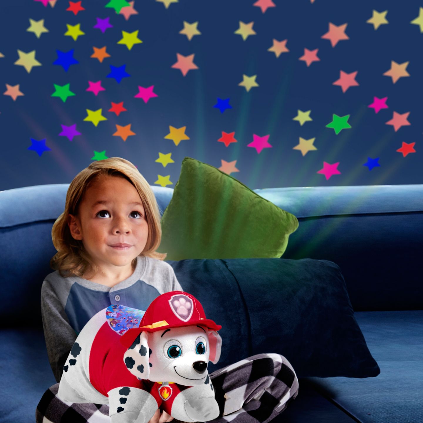Детская мягкая игрушка Pillow Pets PAW Patrol Marshall 11" Nightlight Plush — фото 6