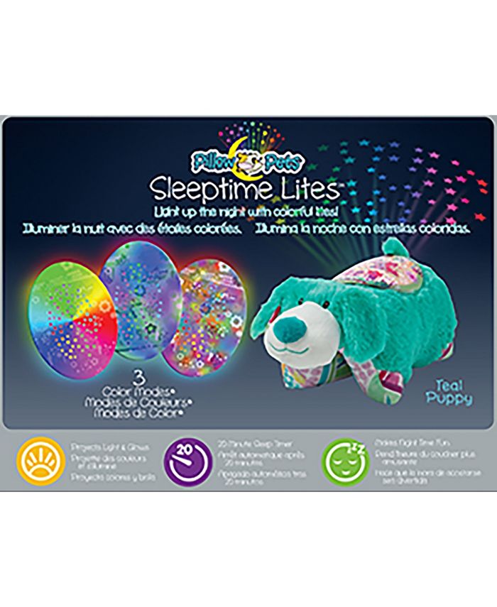 Pillow Pets Colorful Pup Sleeptime Lite Macy's