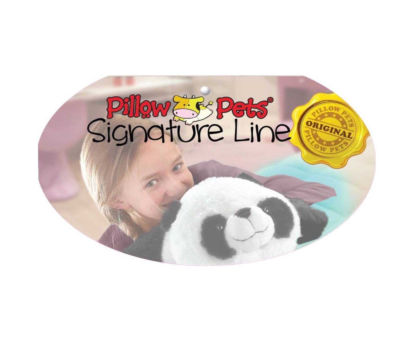 Детская мягкая игрушка Pillow Pets Comfy Panda 18" Chenille Plush, 1-Piece — фото 5