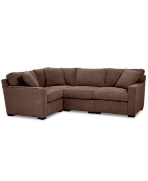 FURNITURE RADLEY FABRIC 4-PC. SECTIONAL SOFA WITH CORNER PIECE, CREATED FOR MACY'S