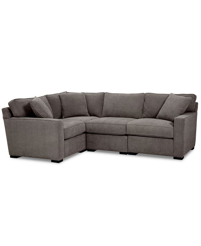 Furniture Radley Fabric 4 Pc Sectional, Macys Sofa Bed Sectional