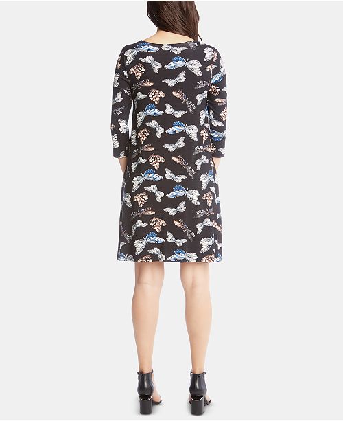 Karen Kane Women's Geo Print Chloe Dress Black Size S