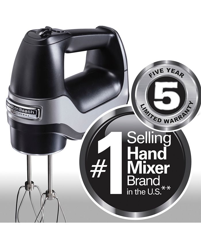 Hamilton Beach Professional 7-Speed Black Hand Mixer with
