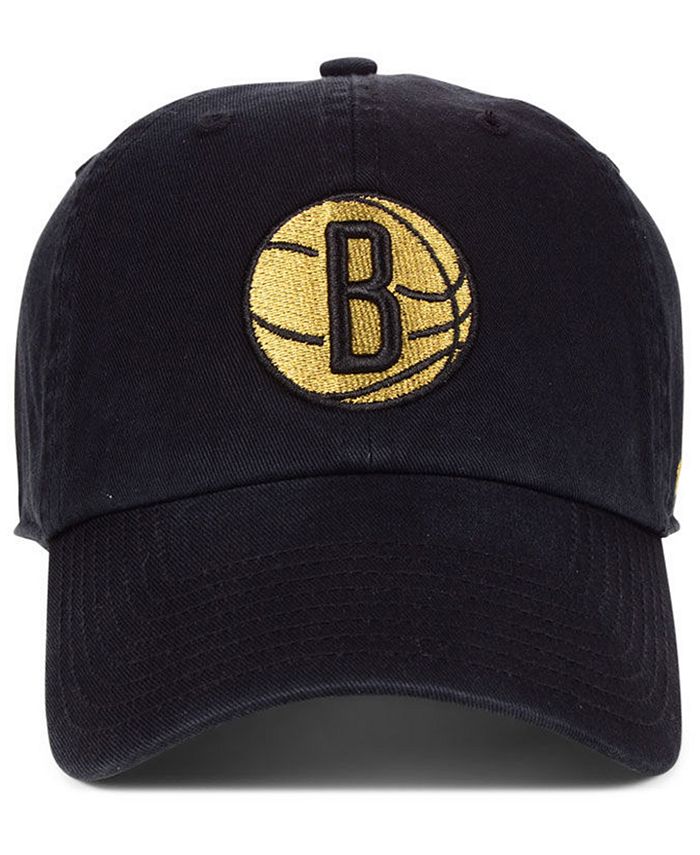 '47 Brand Brooklyn Nets Met Gold CLEAN UP Cap - Macy's