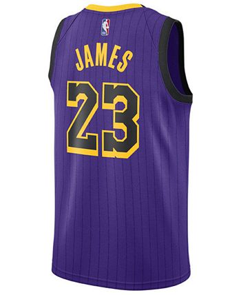 Nike Lakers 2018-2019 Men's Jersey, City Edition jersey , LeBron James Size  M 44