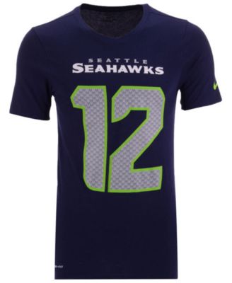 Nike Men's Fan #12 Seattle Seahawks Pride Name and Number Wordmark T-shirt