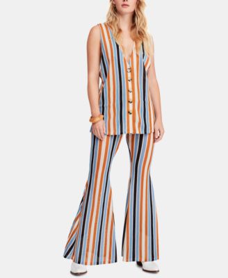 Free People - Bridget Striped Vest & Pants Set
