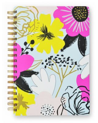 Mara-Mi - Large Floral Spiral Notebook