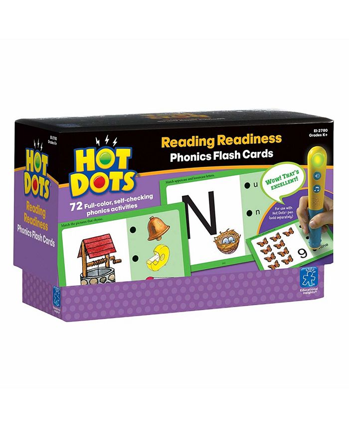Learning resources educational insights hot dots phonics flash cards