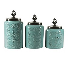 Jay Imports Antique Canister, Set of 3