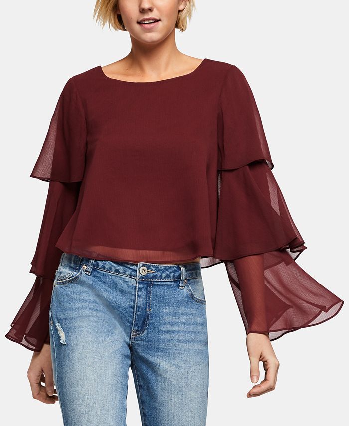 Macys bell sleeve tops clearance