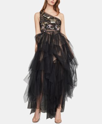 bcbgmaxazria embroidered tulle gown