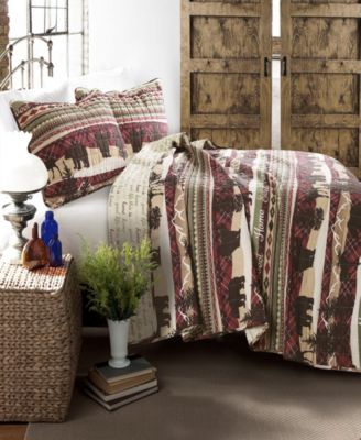 Holiday Lodge Brown 3-Pc. Quilt Sets 