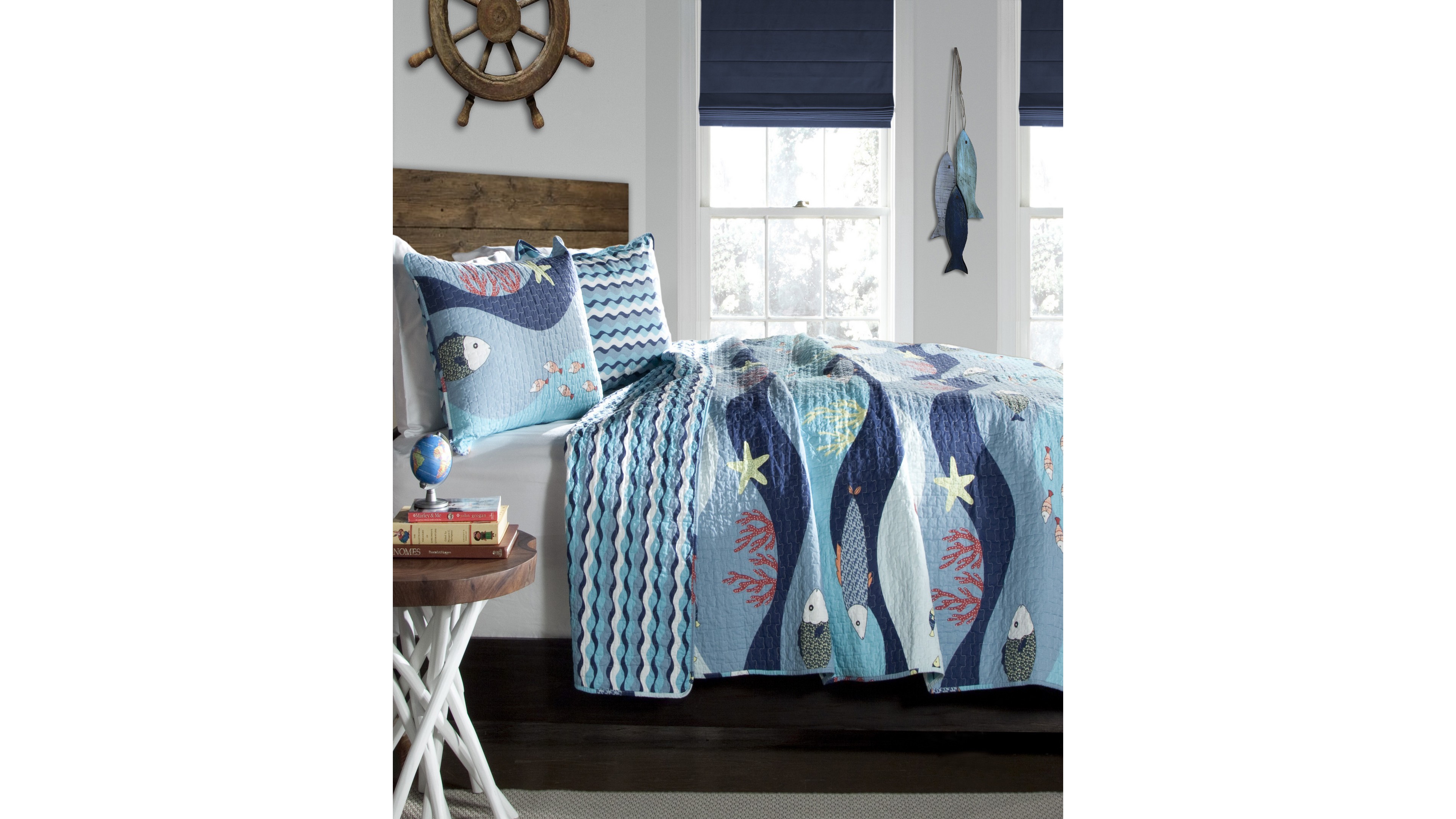 Lush Decor Sea Life 3-Pc Set Quilt Set, Full/Queen