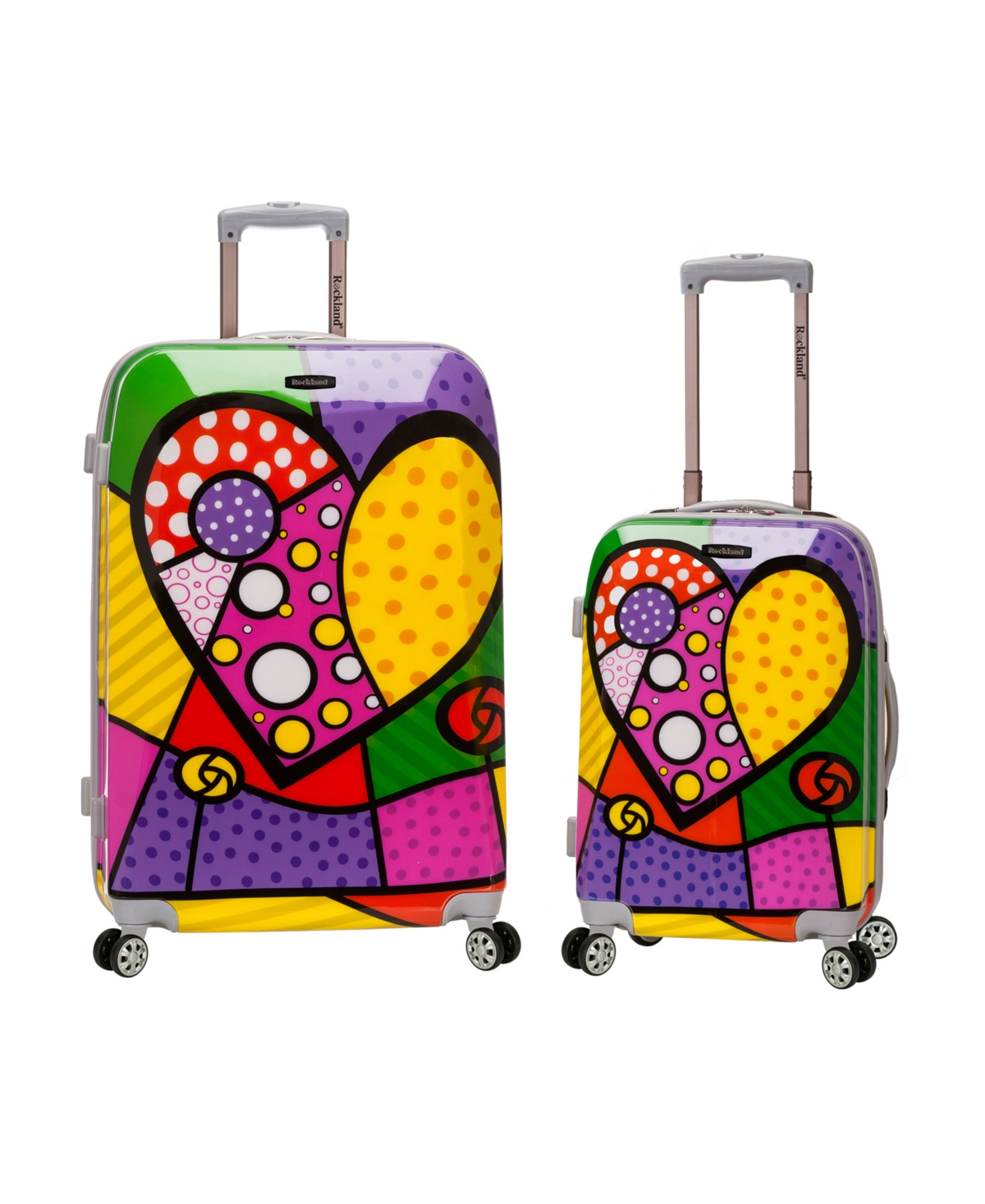 2-Pc. Hardside Luggage Set - Pink Multi