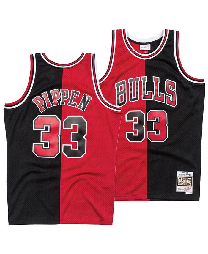 Mitchell & Ness Men's Scottie Pippen Chicago Bulls Split Swingman