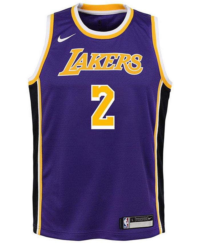 Nike Lonzo Ball Los Angeles Lakers Statement Swingman Jersey, Big Boys ...