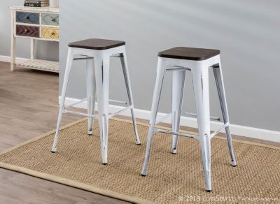 Oregon Stackable Barstool Set of 2
