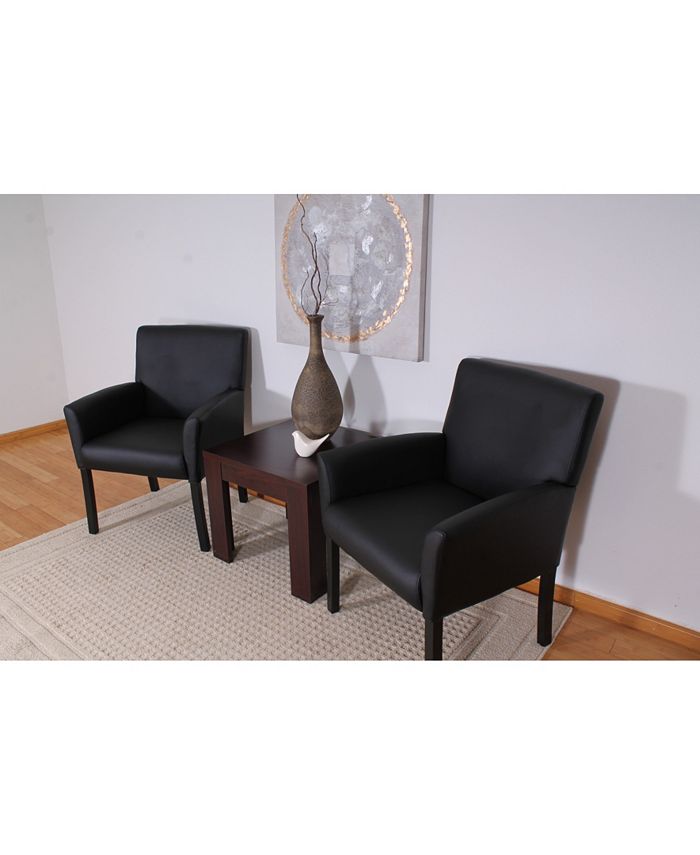 Boss Office Products Black Boss Box Arm Guest Chair Macy's