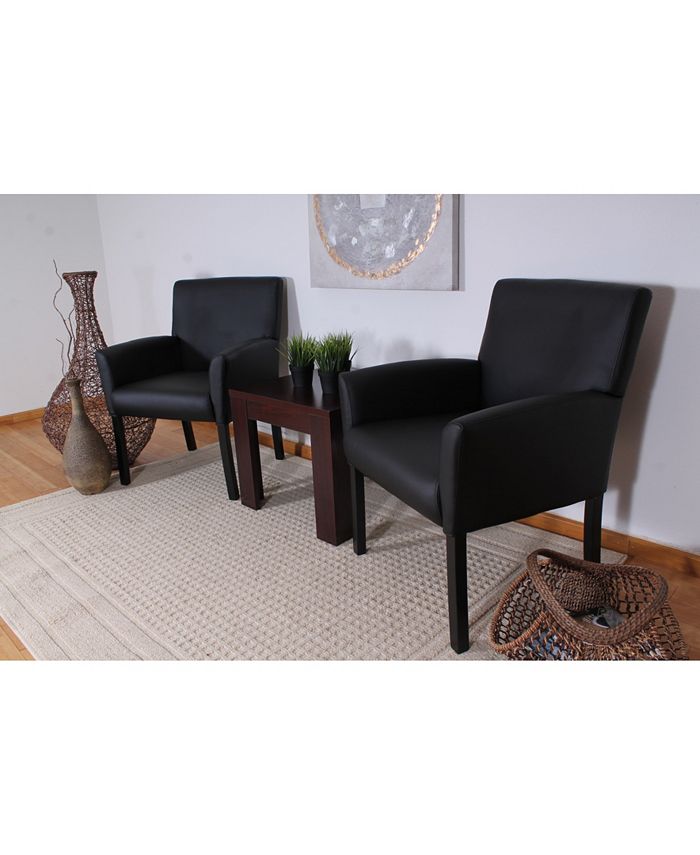 Boss Office Products Black Boss Box Arm Guest Chair Macy's