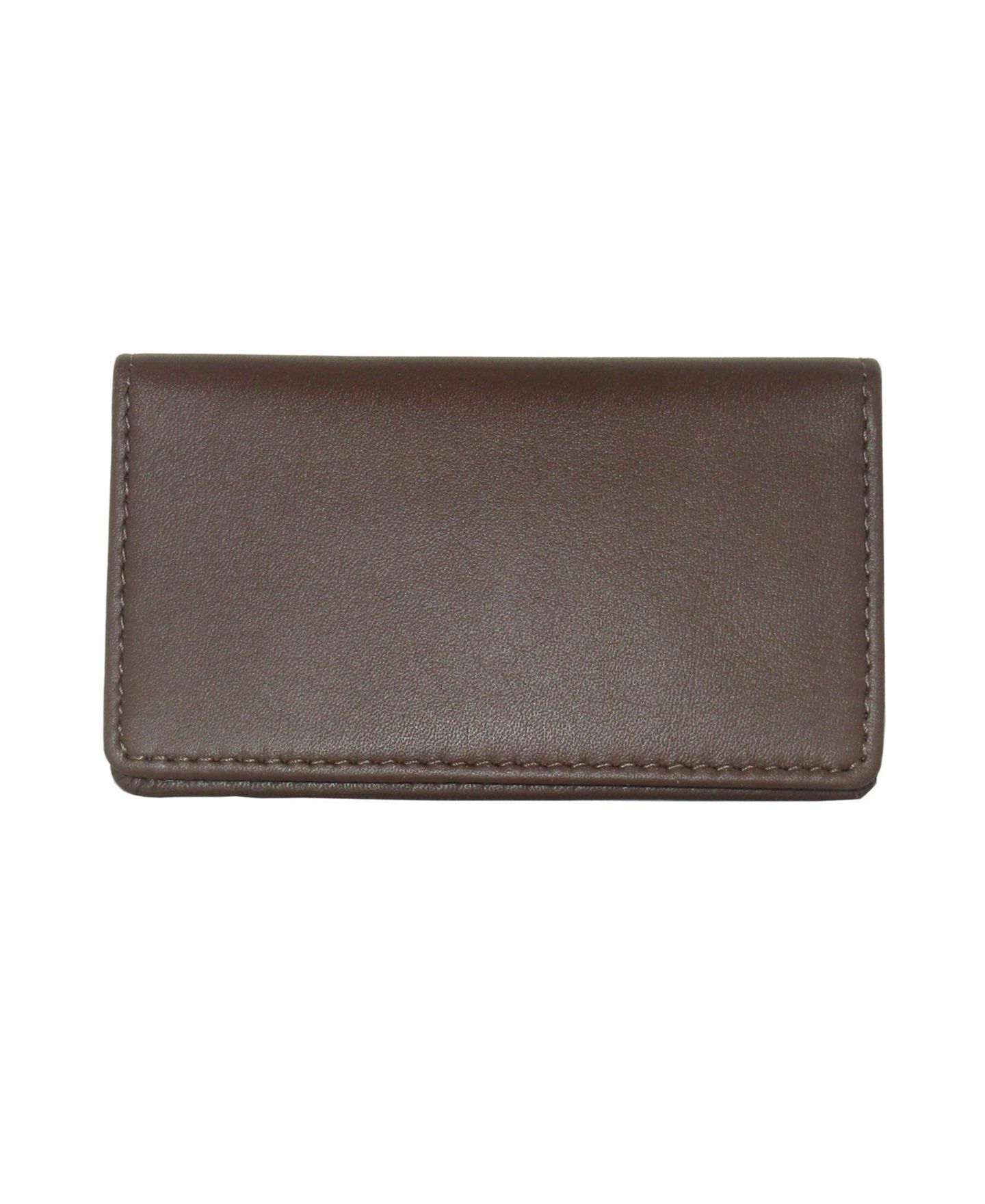 Мужской кошелёк ROYCE New York Slim Business Card Case in Genuine Leather, цвет: Коричневый — фото 1