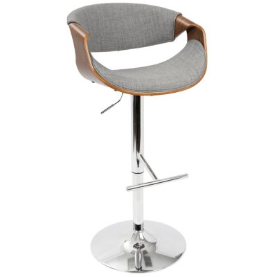 Curvo Adjustable Barstool with Swivel