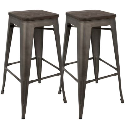 Oregon Stackable Barstool Set of 2