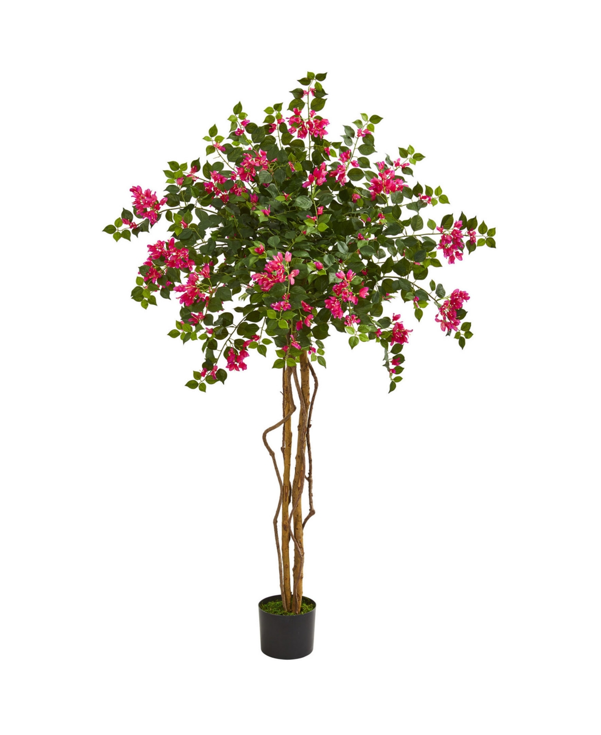 Shop Nearly Natural 5.5' Bougainvillea Artificial Tree In Pink