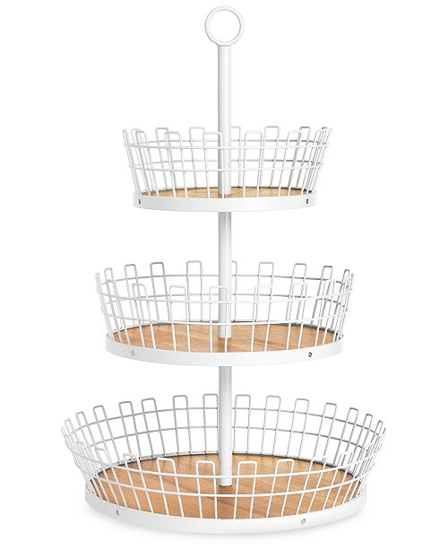 Martha Stewart Collection 3 Tiered Basket Created For Macy S