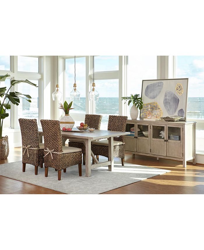 Furniture Parker Upholstered Dining Bench, Created for Macy's Macy's
